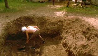 Digging a basement...
